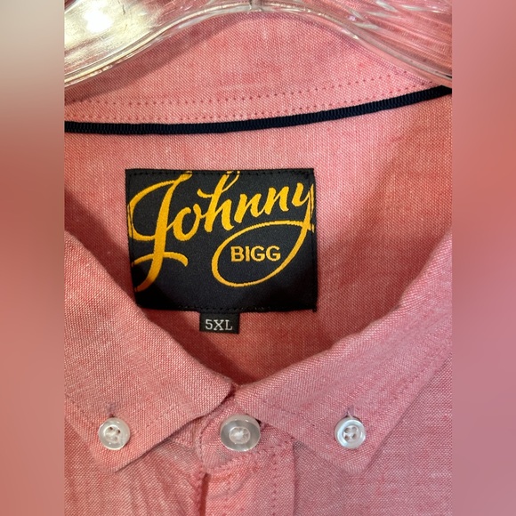 Johnny Bigg Red Button Down Collared Shirt 5XL Pre-owned - Picture 2 of 8